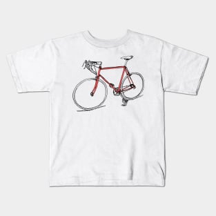 Red Bike Kids T-Shirt